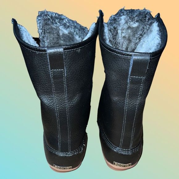 Women's Sporto Delinda Waterproof Lace Up Boot with Webbed Toe Faux Fur Size 10 - Picture 3 of 6